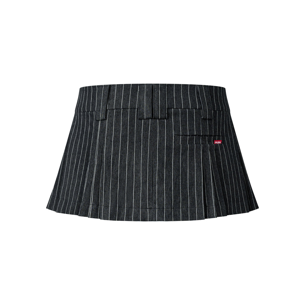 PUSHIE STRIPED MINI SKIRT - Push Push