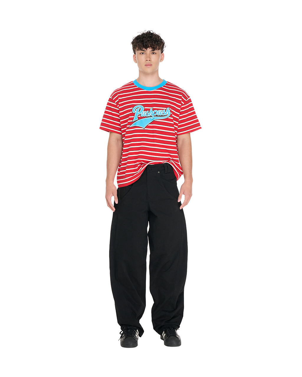 PP Buck Pants, Black – front view on model
