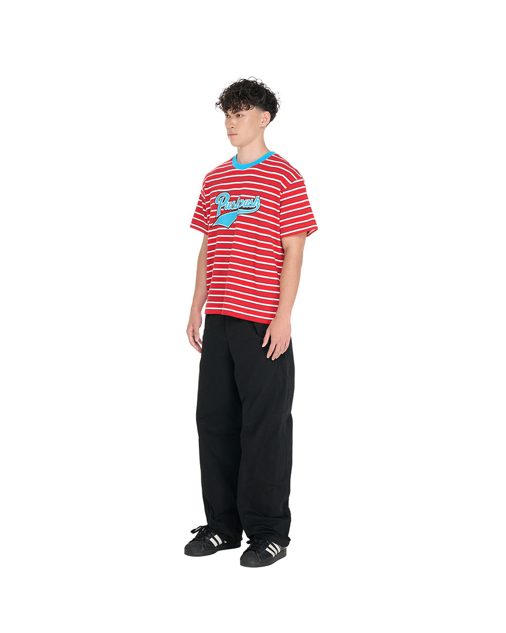 PP Buck Pants, Black – side view on model