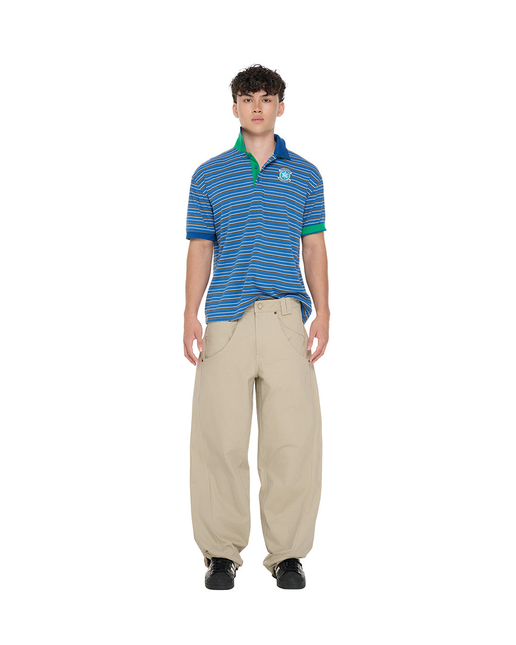 PP Buck Pants, Beige – front view on model