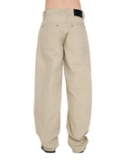 PP Buck Pants, Beige – back view on model, lower body