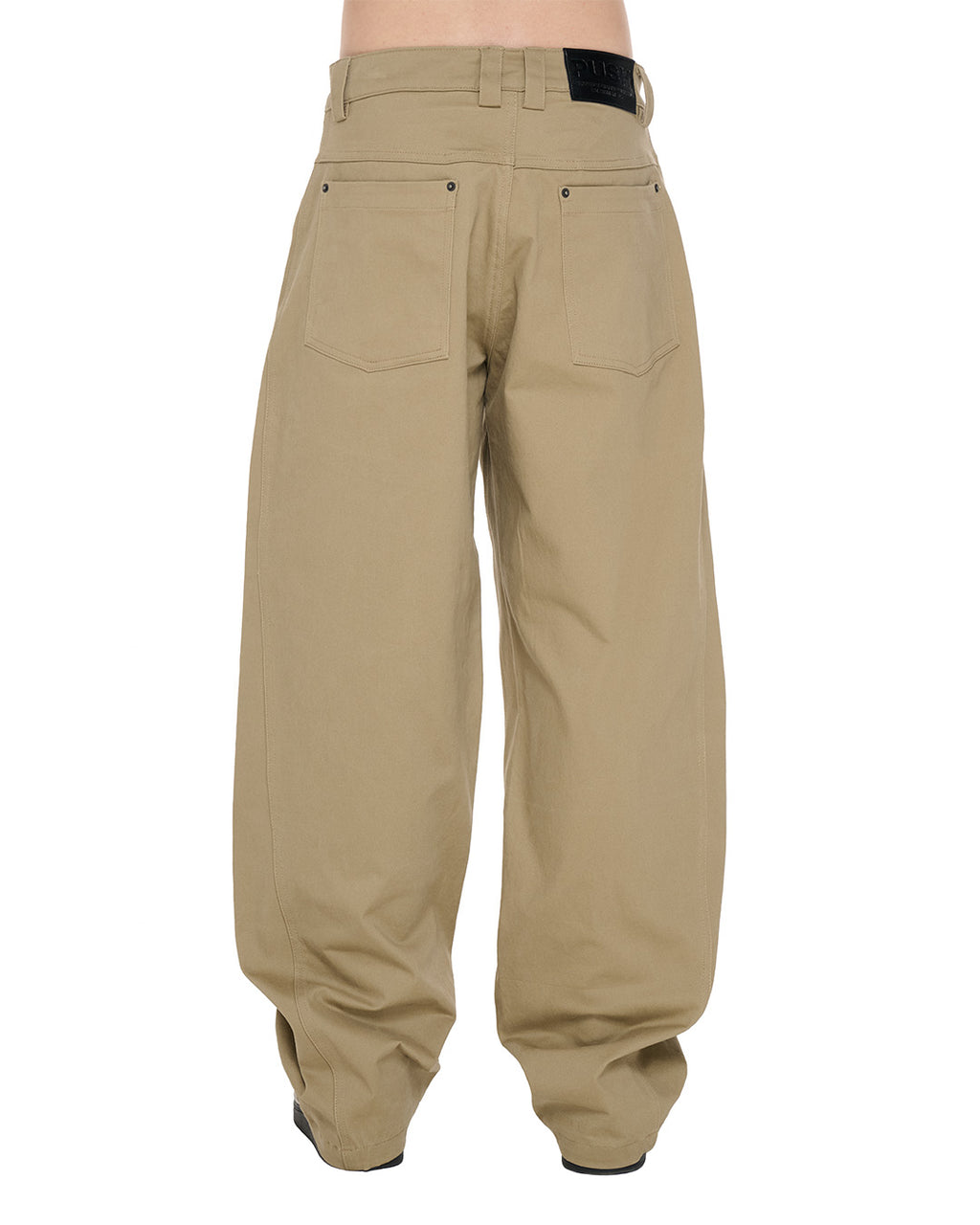 PP Buck Pants, Brown – back view on model, lower body