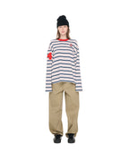 PP Buck Pants, Brown – front view on female model