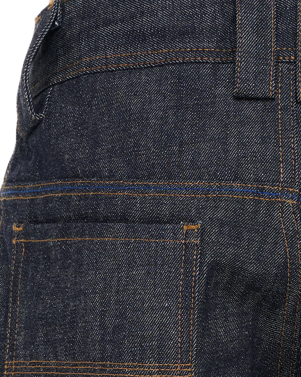 PP Gritty Selvedge Denim, Black – back pocket detail