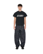 PP Gritty Selvedge Denim, Black – front view on model