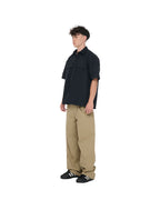 PP Strap Shirt, Black – side view on model