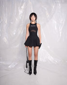 CRYSTALLINE MINI DRESS.