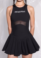 CRYSTALLINE MINI DRESS.