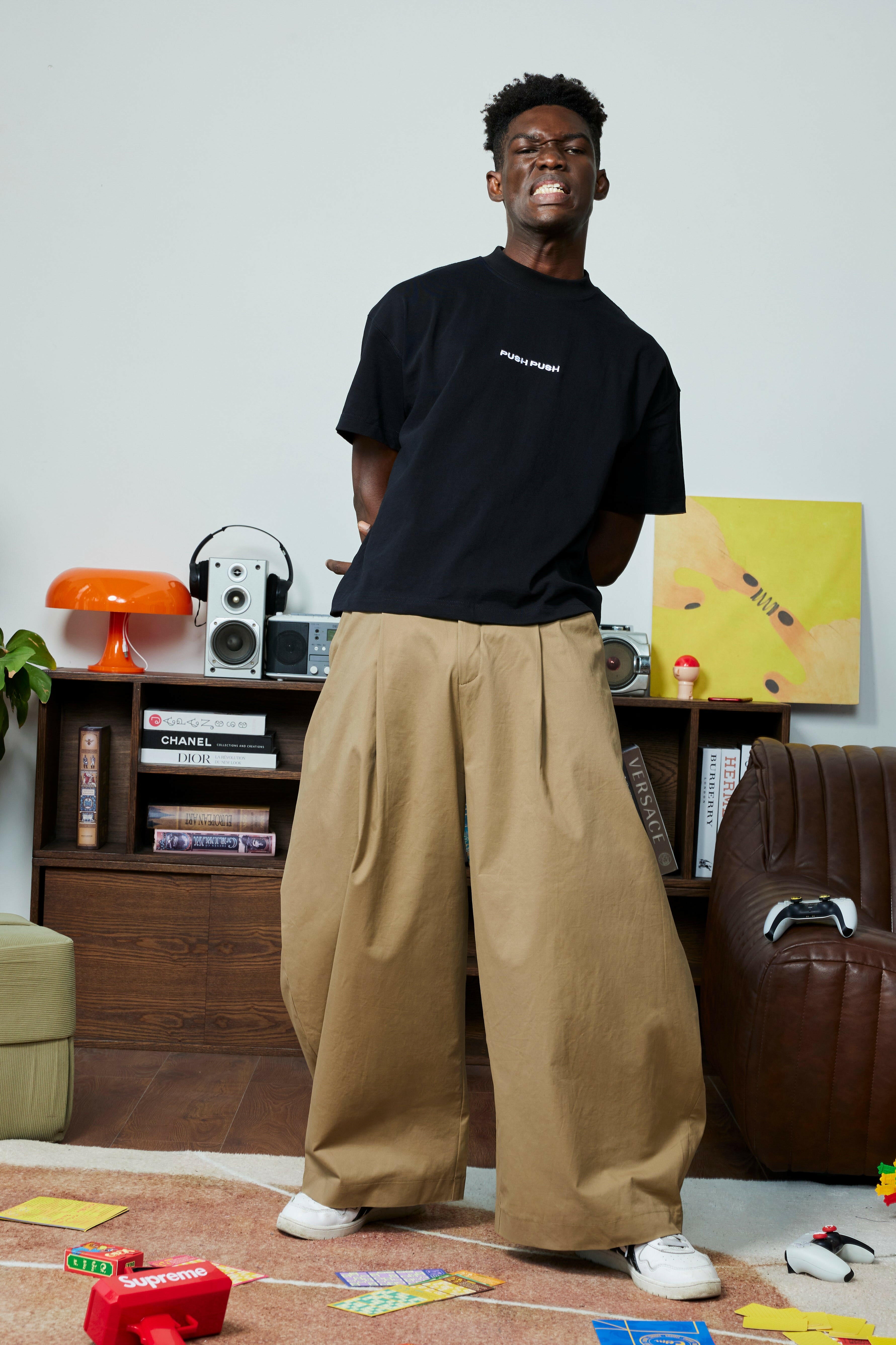 Pushpush パンツ PP KHAKI PANTS