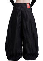 PP STRIPES PANTS - BLACK.
