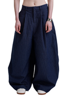 PP STRIPES PANTS - NAVY.