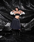 PUFFBALL CROP SHIRT.