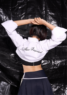 PUFFBALL CROP SHIRT.