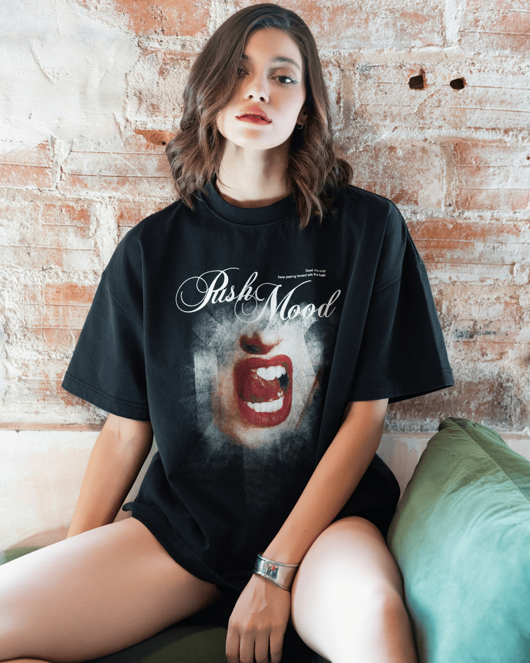 PUSH MOOD TEE (BOXY FIT).