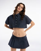 Gingham Crop Shirt - Push Push - Worldwide