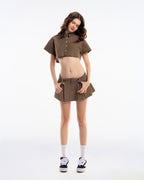 Gingham Crop Shirt - Push Push - Worldwide