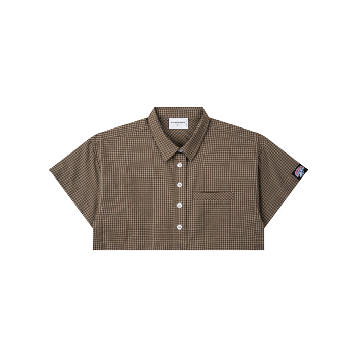 Gingham Crop Shirt - Push Push - Worldwide