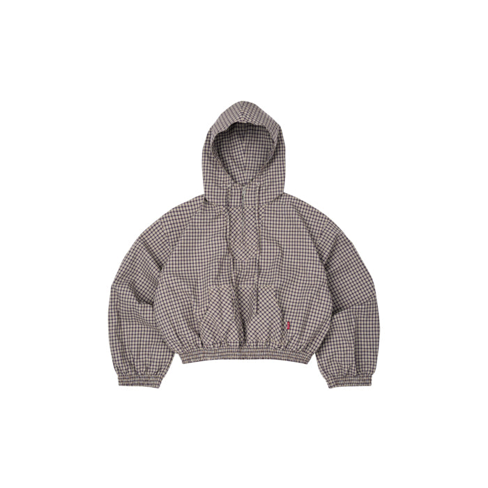 Gingham Half-Zip Hoodie - Push Push - Worldwide