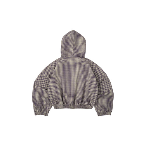 Gingham Half-Zip Hoodie - Push Push - Worldwide