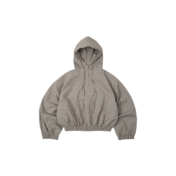 Gingham Half-Zip Hoodie - Push Push - Worldwide