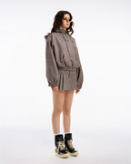 Gingham Half-Zip Hoodie - Push Push - Worldwide