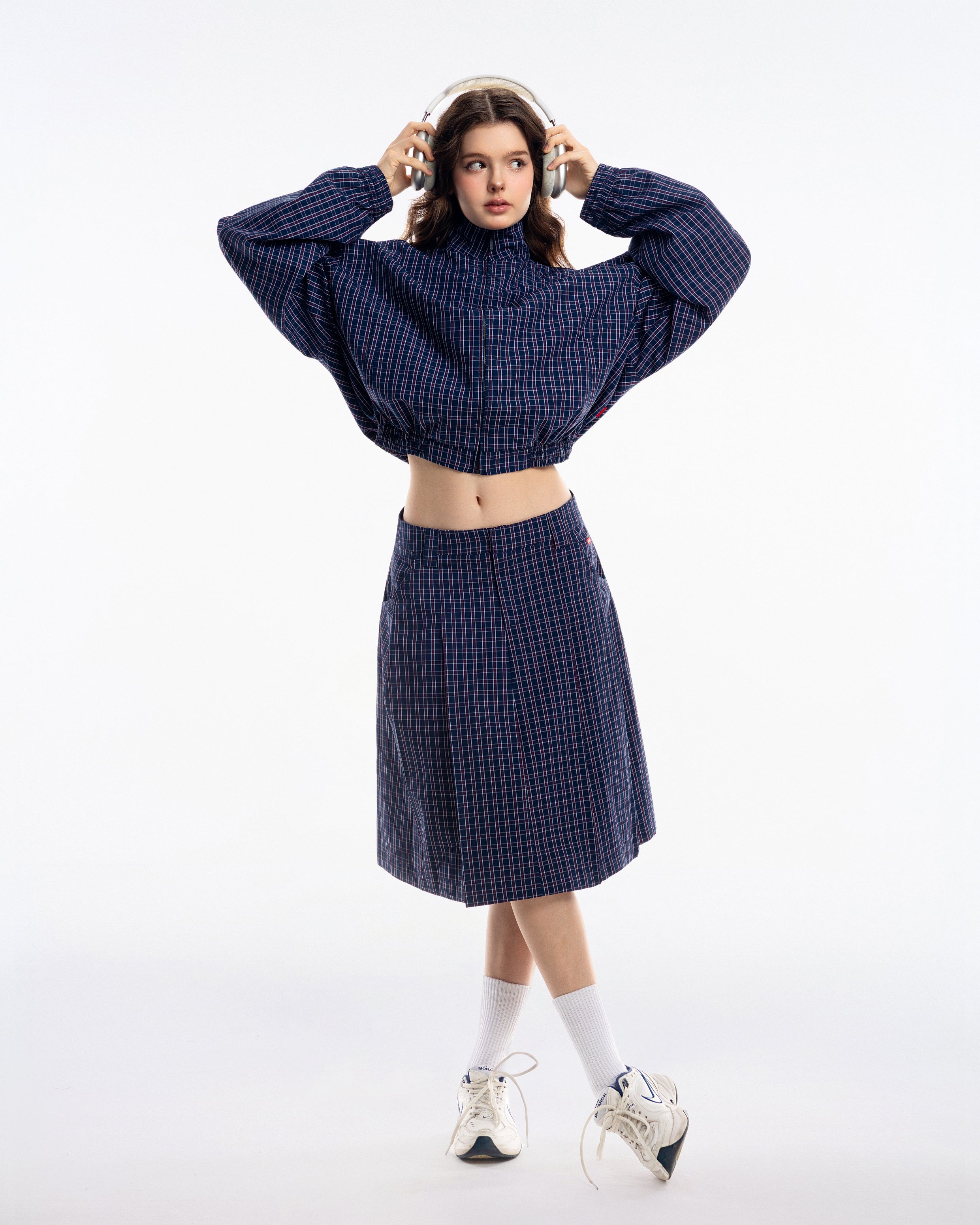 Gingham Midi Skirt - Push Push - Worldwide
