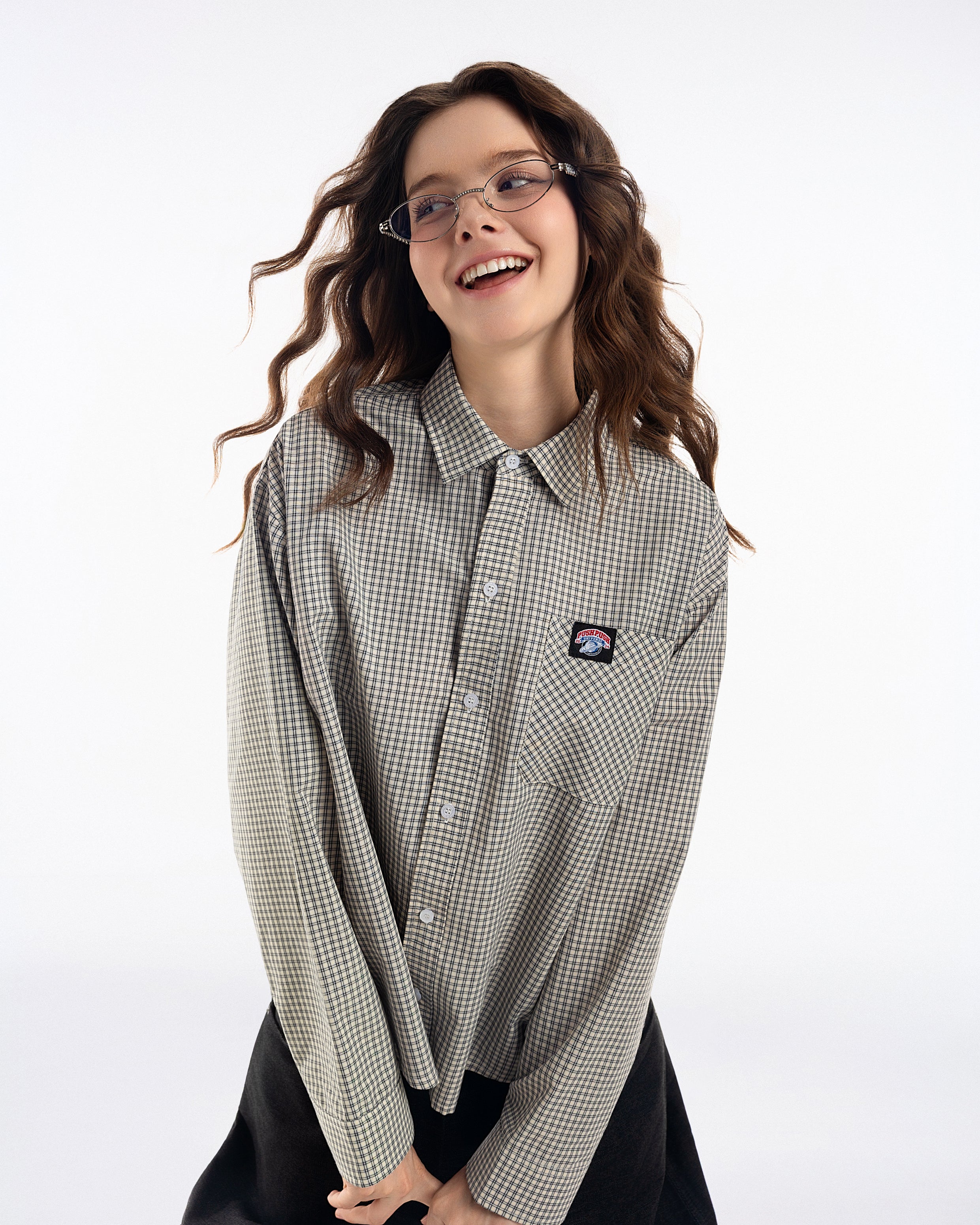 Gingham Oversize Shirt - Push Push - Worldwide