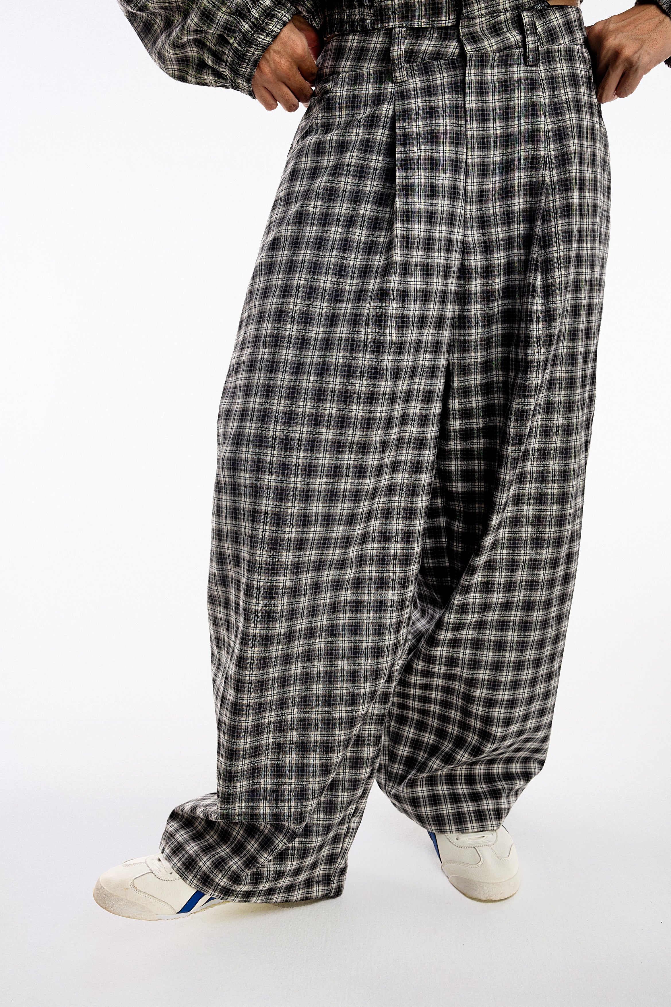 Gingham Wide Pants - Push Push - Worldwide