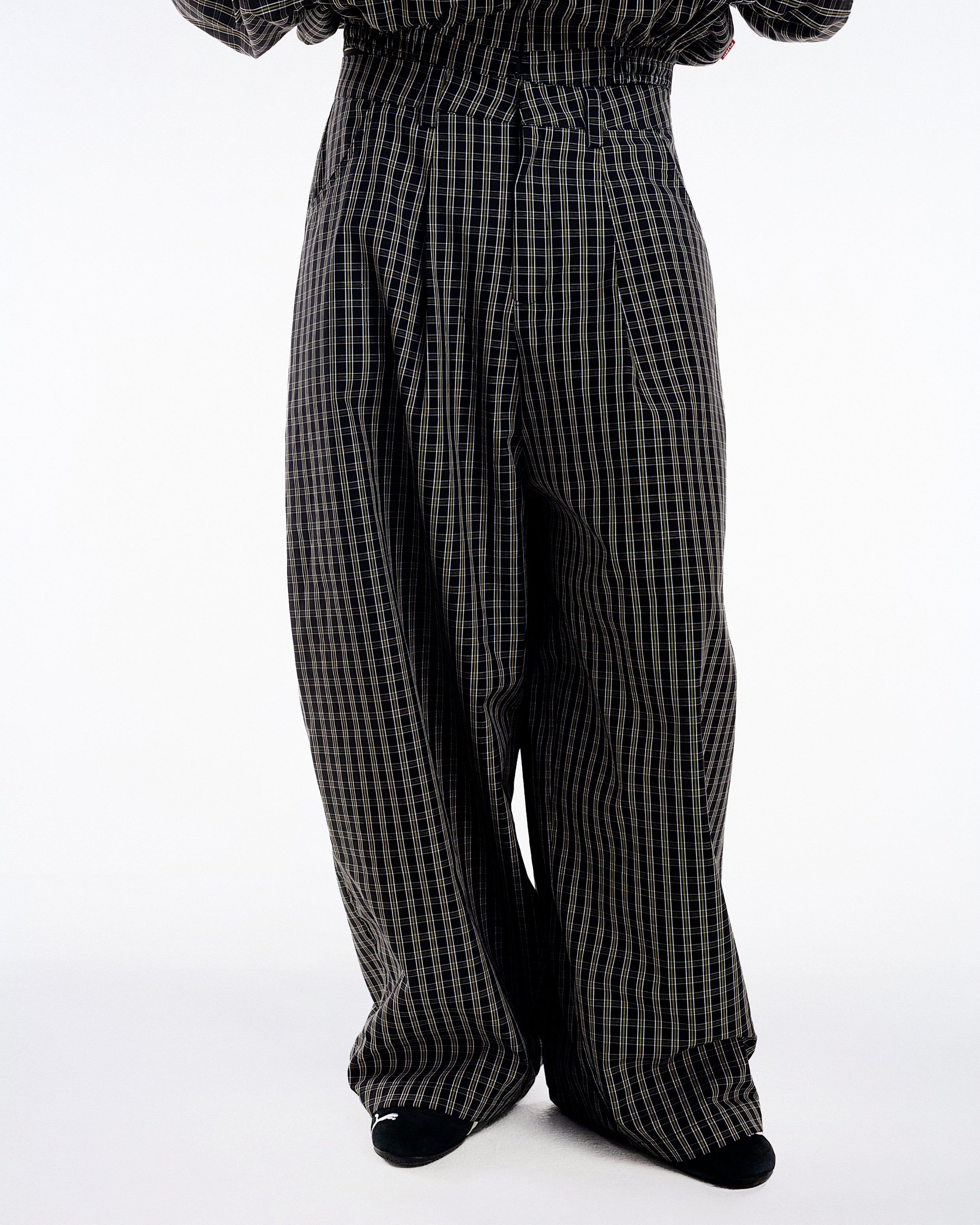 Gingham Wide Pants - Push Push - Worldwide