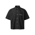 VEEV Shirt, Black – front flat lay